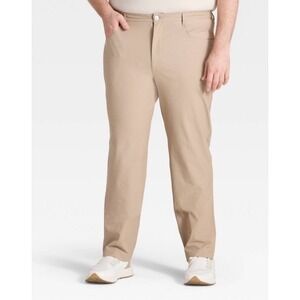 Men's 30x30 Heavy Twill 360 Lifestyle Pants - All In Motion 30" Waist Tan